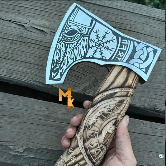 The Helm of Awe: A Mighty Viking Axe for Warriors-0456