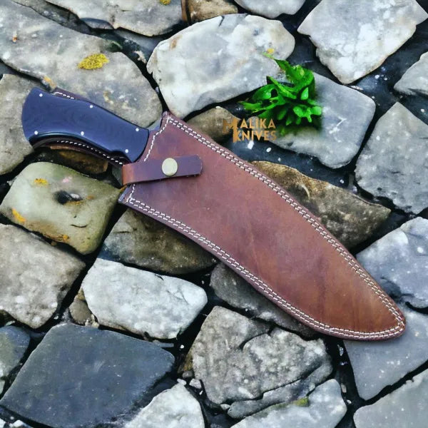 Handforged Tactical Bowie Knife with G10 Handle-0031