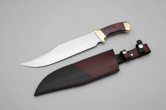 Full Tang Texas Bowie Knife | Red Pakka Wood