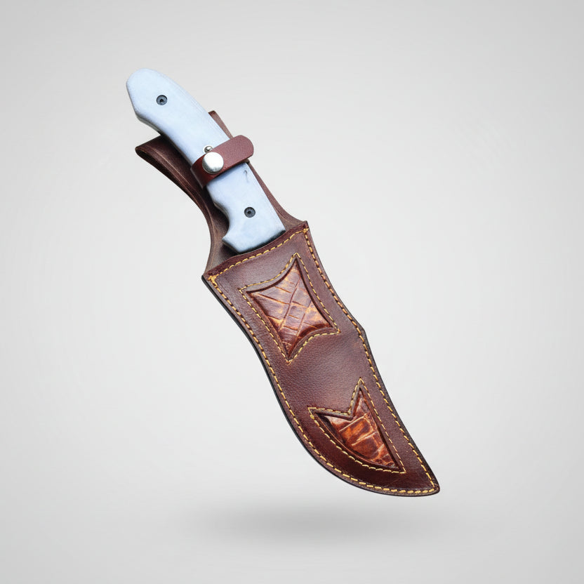 Brown leather knife sheath