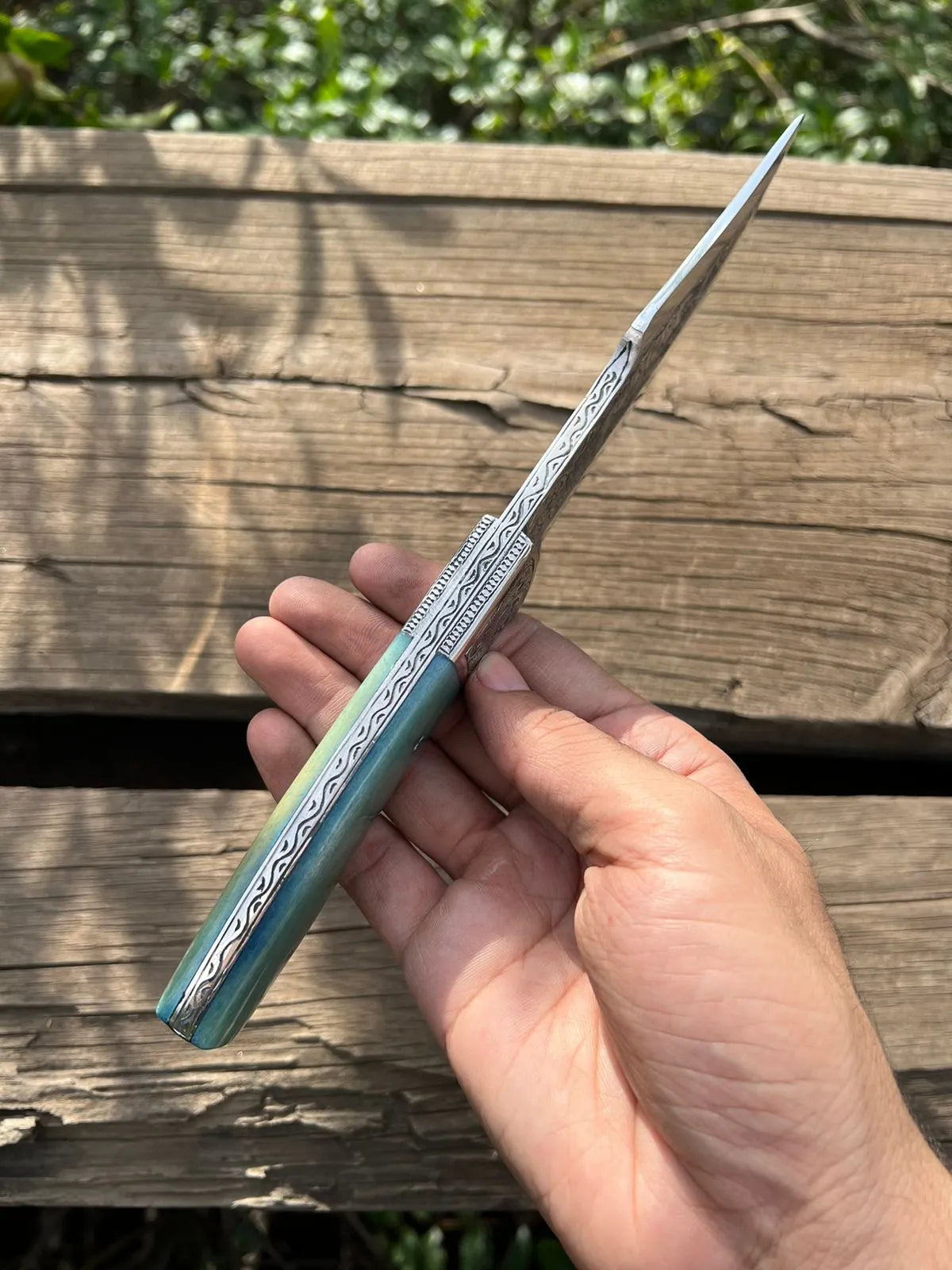 Hand-Engraved Hunting Knife-0320