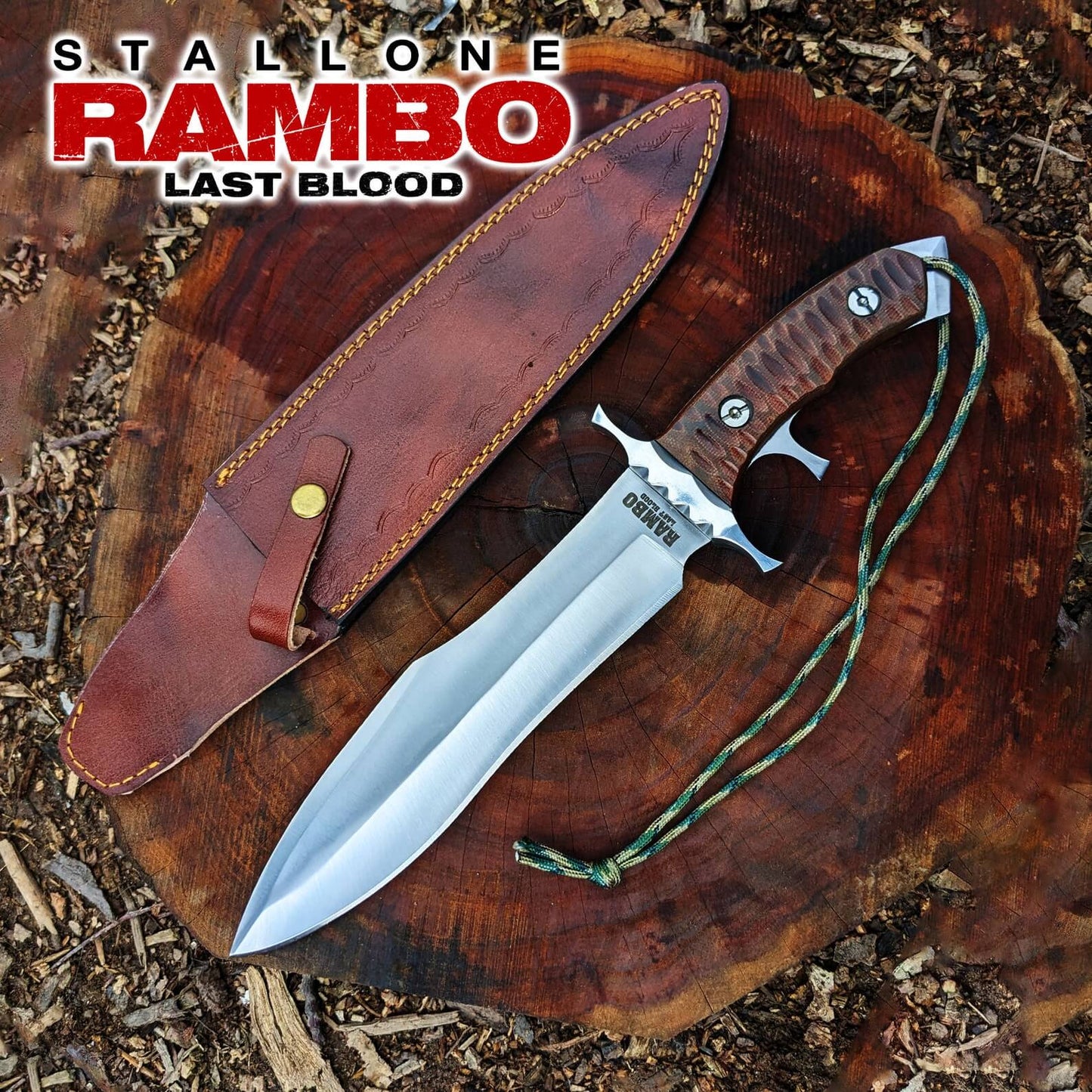 Handmade Rambo Last Blood Bowie Knife β D2 steel Hunting Blade