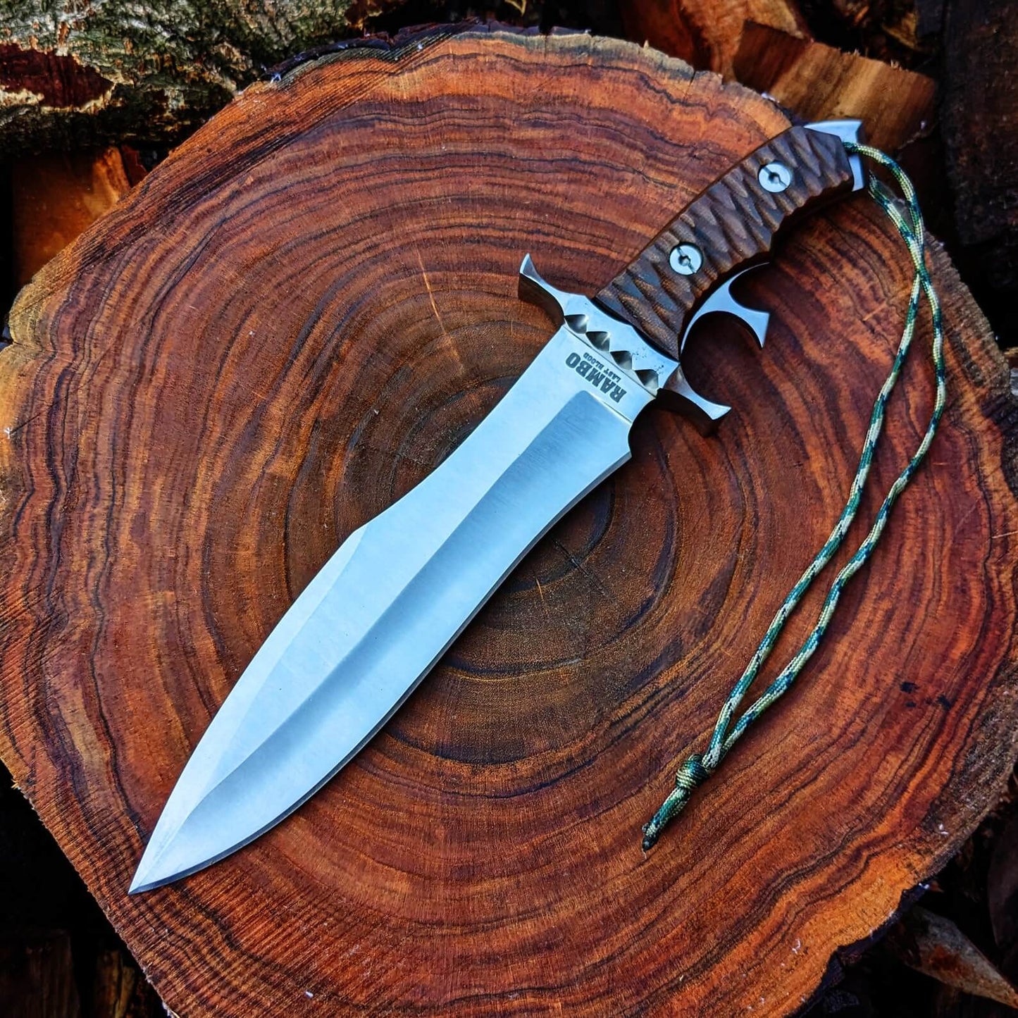 Handmade Rambo Last Blood Bowie Knife β D2 steel Hunting Blade