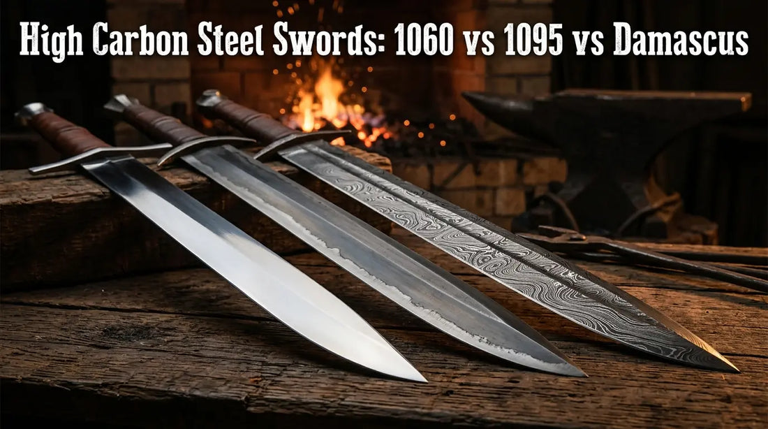 High Carbon Steel Swords: 1060 vs 1095 vs Damascus