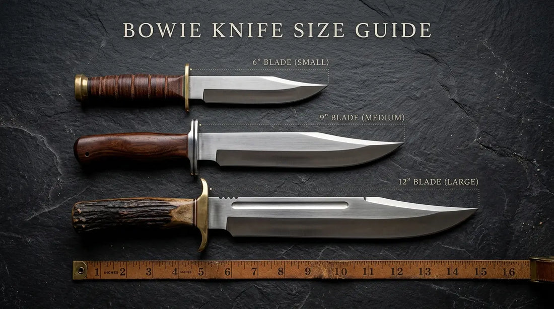 Bowie Knife Size Guide: Small, 7 Inch, and Giant Blades Compared