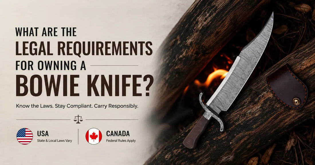 What are the legal requirements for owning a bowie knife
