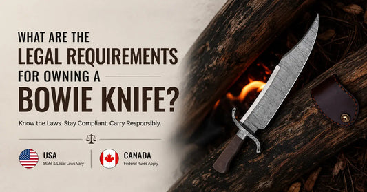 What are the legal requirements for owning a bowie knife