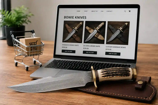 Where to find reputable online retailers selling bowie knives