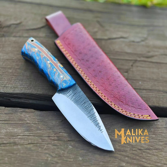 Custom High Carbon Steel Skinner Knife - Designed for Precision and Durability-0022