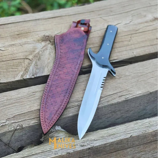 Double Edge Bowie Knife 15” J2 Steel | Micarta G10