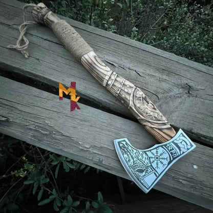 The Helm of Awe: A Mighty Viking Axe for Warriors-0456