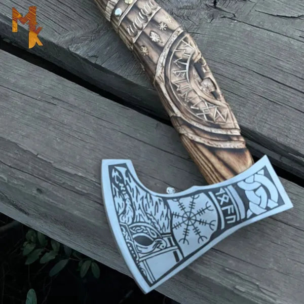 The Helm of Awe: A Mighty Viking Axe for Warriors-0456