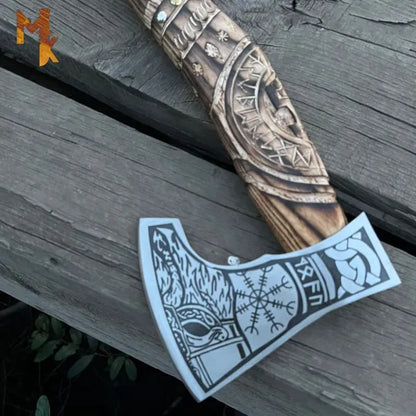 The Helm of Awe: A Mighty Viking Axe for Warriors-0456