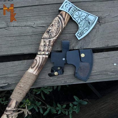 The Helm of Awe: A Mighty Viking Axe for Warriors-0456