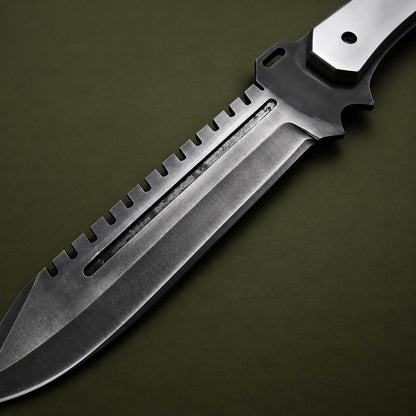 Albert Wesker STARS replica game knife with premium leather sheath