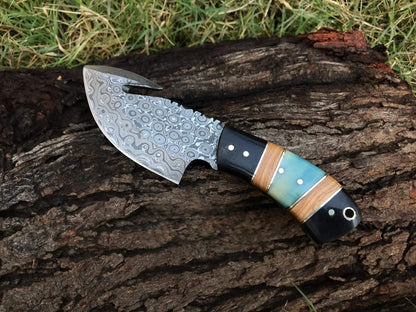 Gut Hook Skinning Knife – Big Game Hunting & Deer Processing Knife
