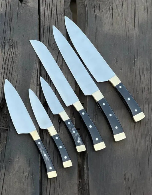 Professional Chef knife Set with Leather Case-0203